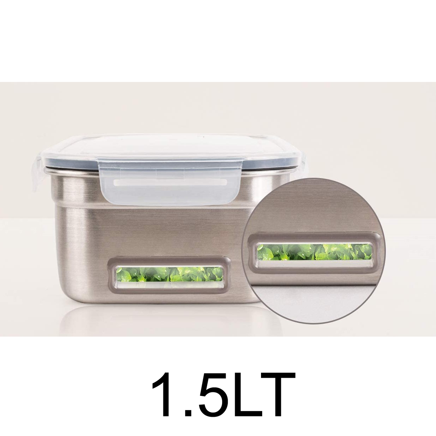 1.5L Fresh Produce Container With Flow-through Vent System