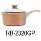 20cm Bronze Granite Coating Aluminum Sauce Pan