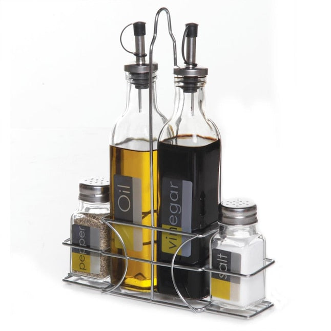 Oil & Vinegar Set with Salt & Pepper Shakers