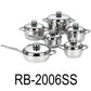 12 PC Stainless Steel Cookware Set