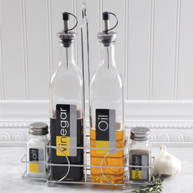 Oil & Vinegar Set with Salt & Pepper Shakers