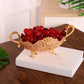 Gold Plated Metal Fruit Bowl
