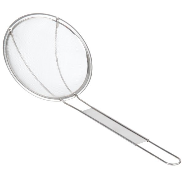 6" Extra Fine Round Stainless Steel Skimmer / Strainer