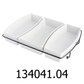 4 PC Gibson Stoneware Tidbit Dish Set with Metal Rack