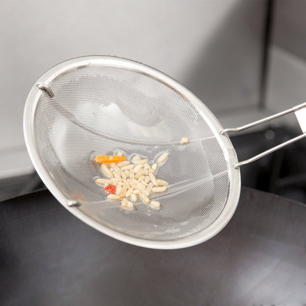 6" Extra Fine Round Stainless Steel Skimmer / Strainer