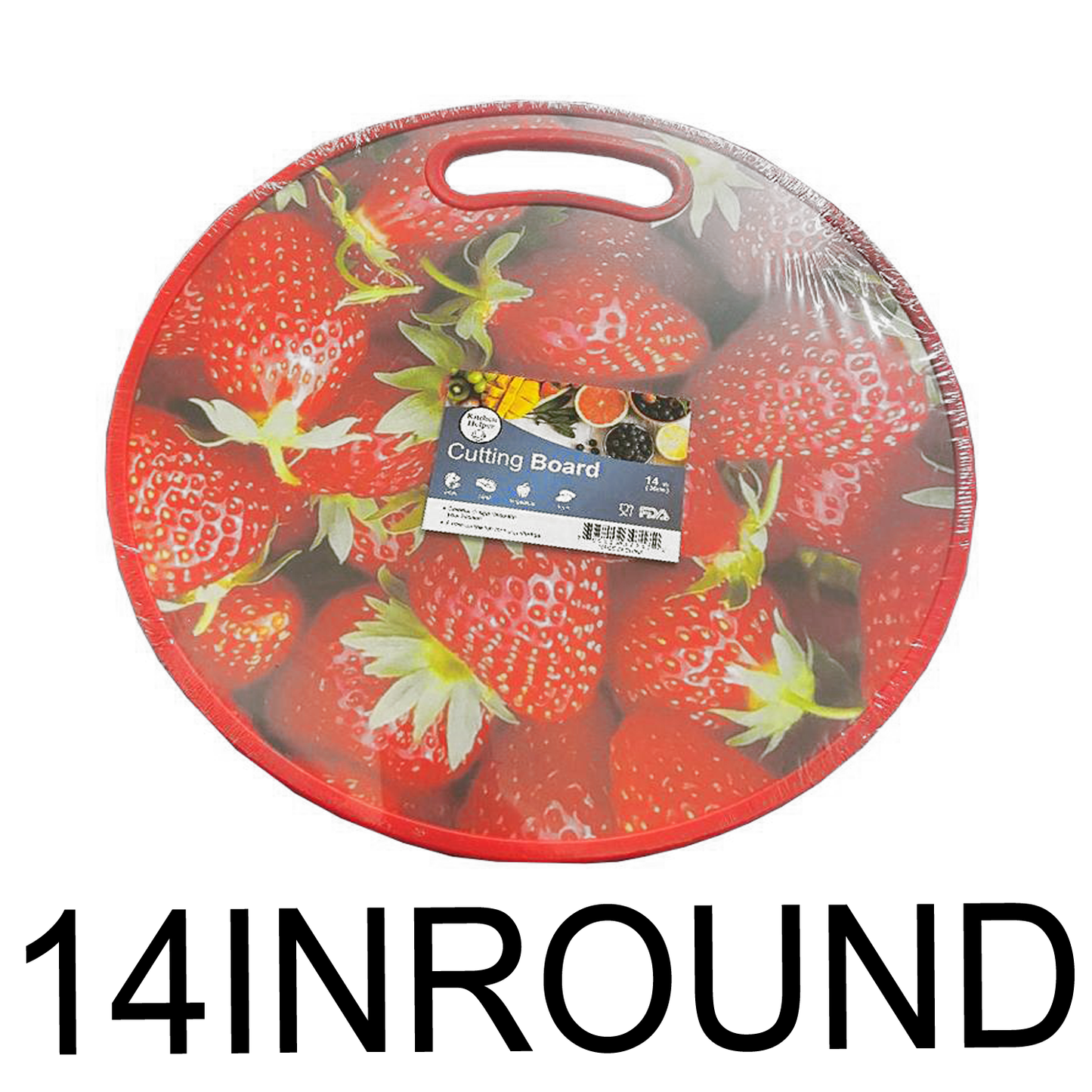 35cm Round Cutting Board-Red