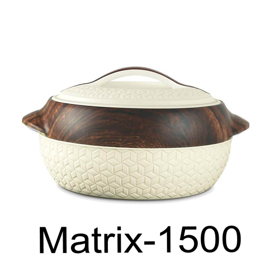 1.5L Brown Marble Hot Pot Casserole