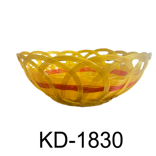 9.25" Eco-friendly Plastic Bread Basket-stripe