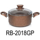 18cm Bronze Granite Coating Aluminum Deep Pot