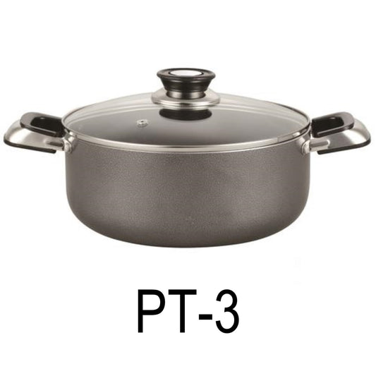 3 QT Non-stick Stockpot with Glass Lid