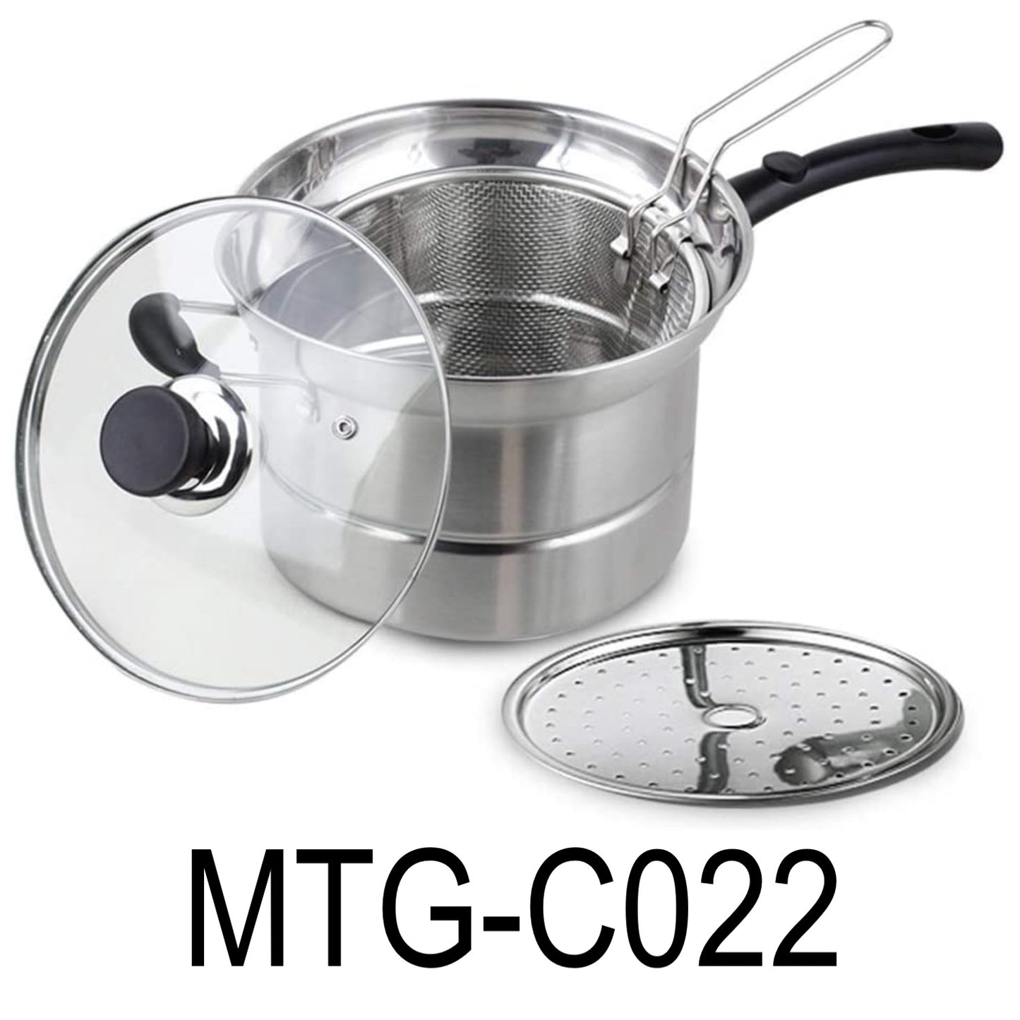 3 in 1 Stainless Steel Multiuse Deep Fryer