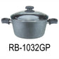 32cm Black Granite Coating Aluminum Deep Pot