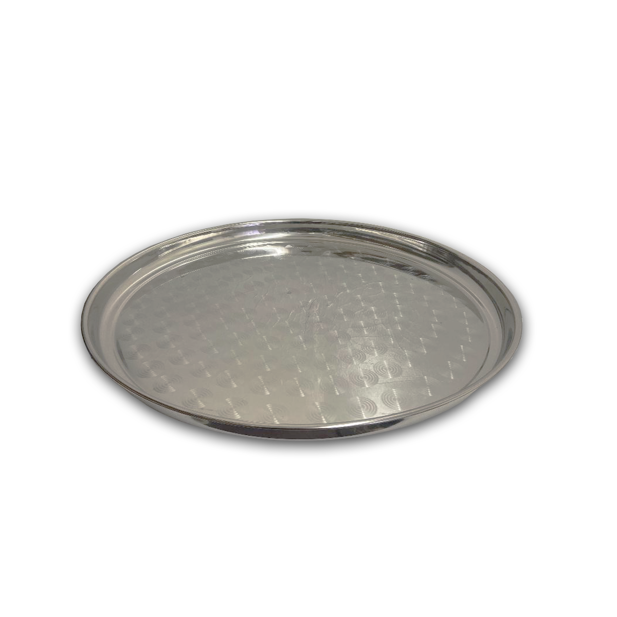 40cm Classy Round Stainless Steal Serving Tray
