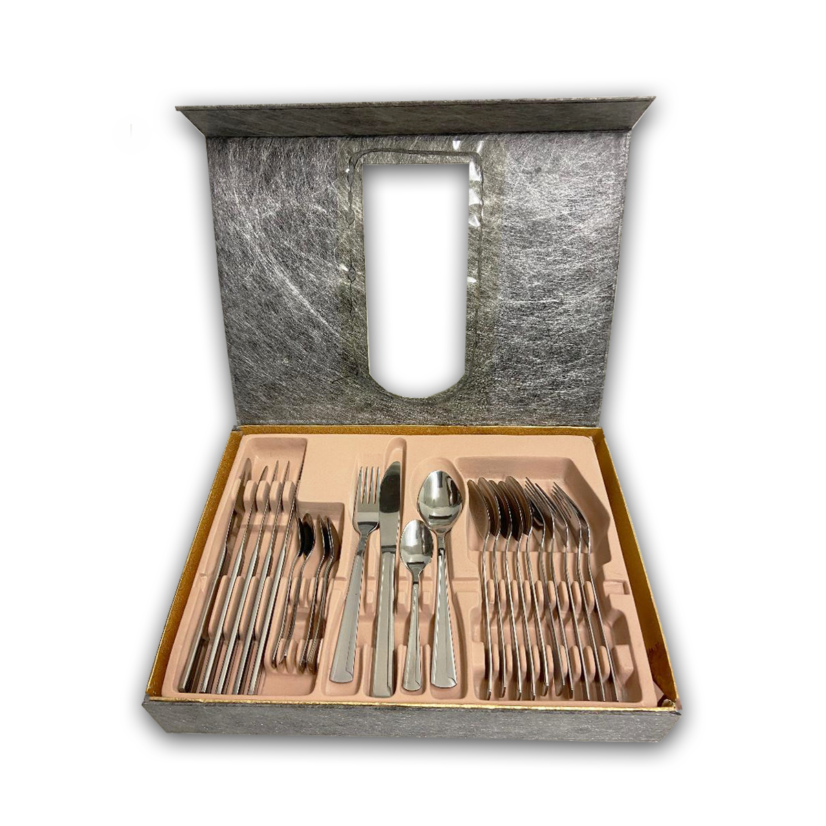 24 PC Stainless Steel Silverware Flatware Cutlery Set