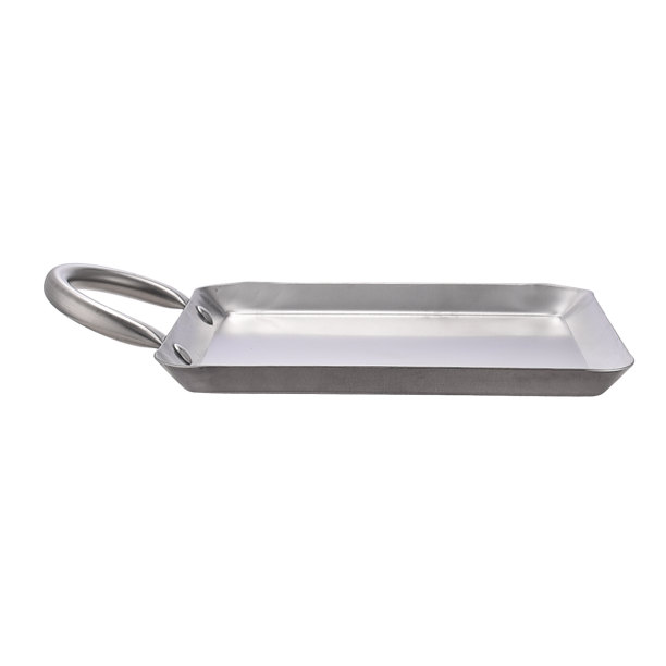 8.5 Stainless Steel Flat Square Fry Pan Comal – R & B Import