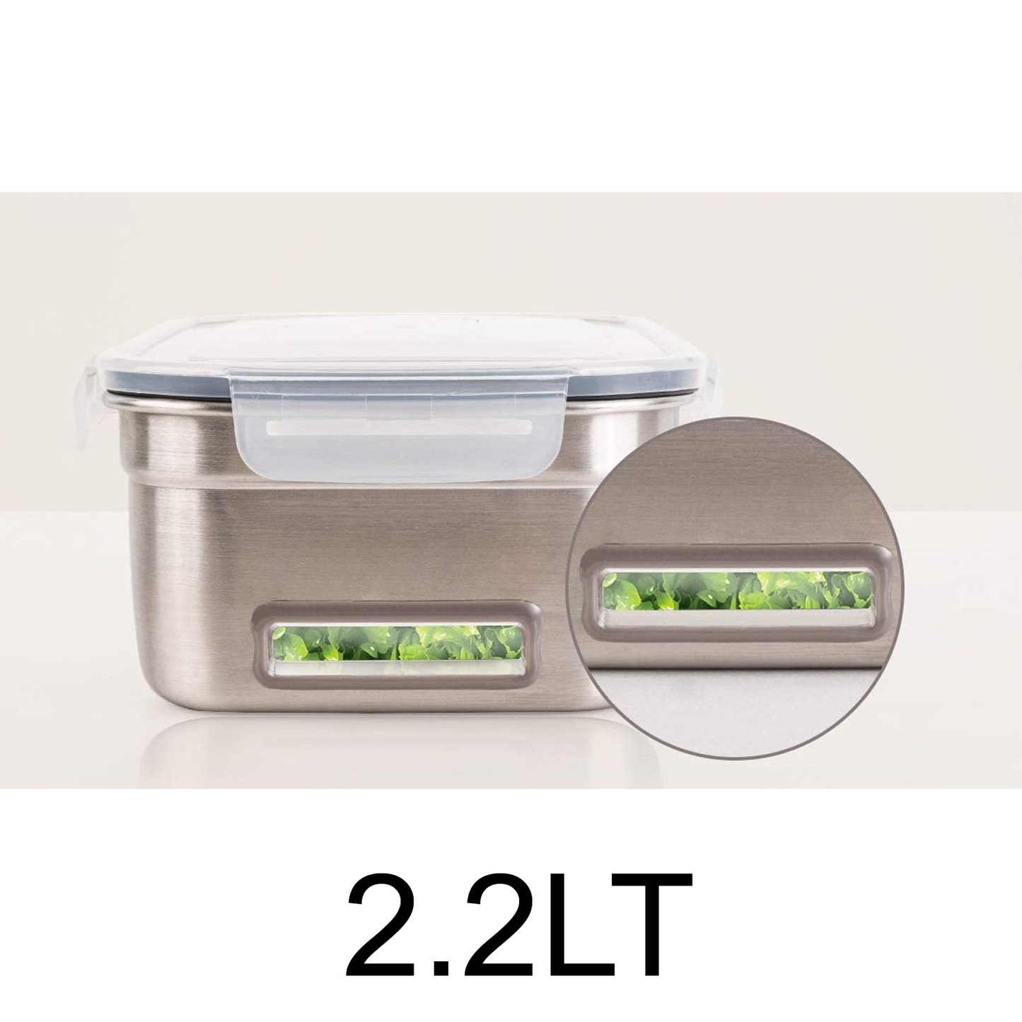 2.2L Fresh Produce Container With Flow-through Vent System
