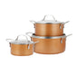 6 PC Heavy Gauge Non-Stick Aluminum Cookware Set