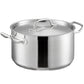 2 PC 24 & 35 QT Stainless Steel Induction 18/10 Stockpot