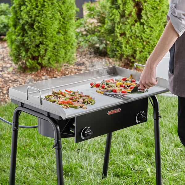 90x56cm Stainless Steel Taco Pan - Plancha