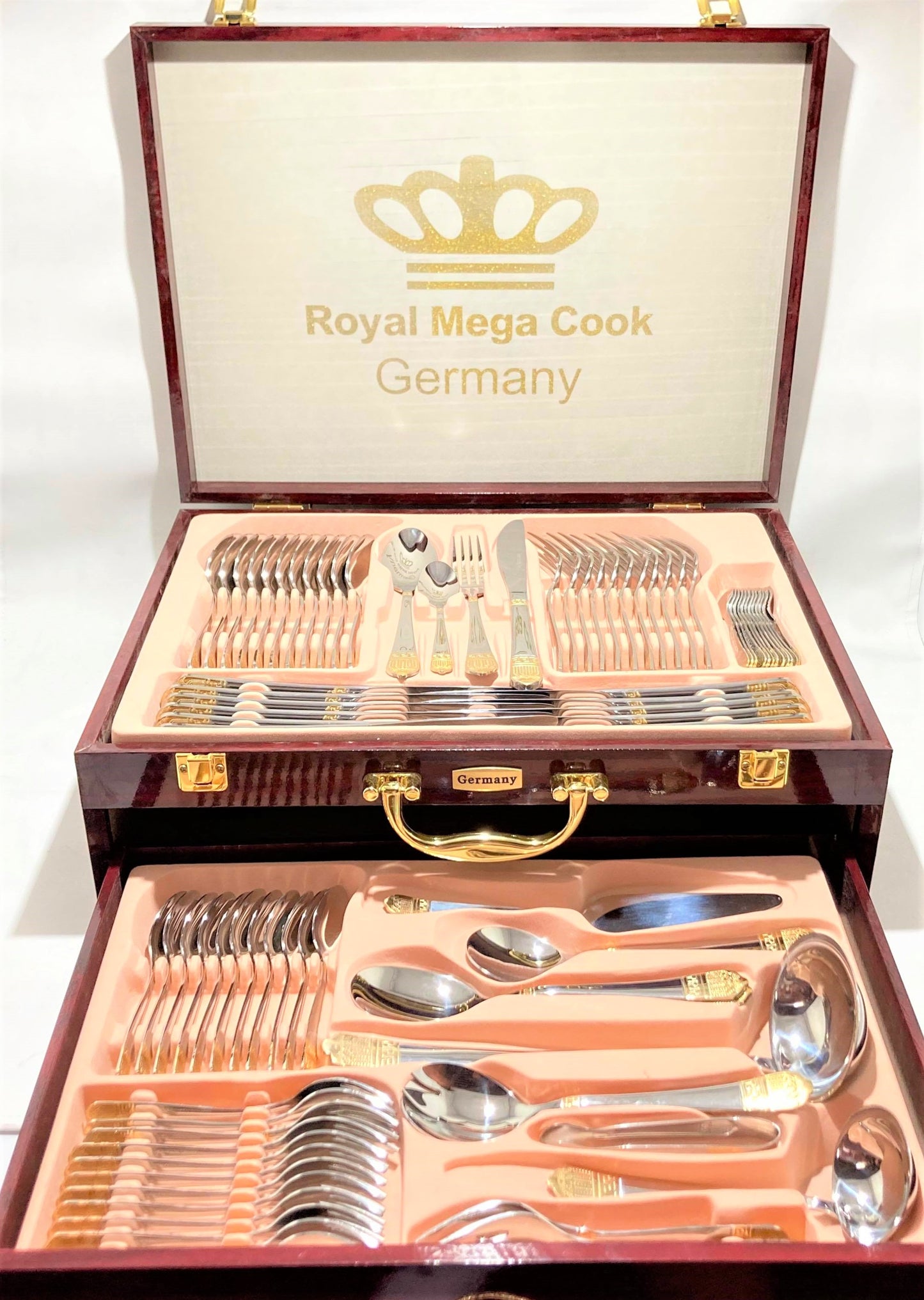 84 PC Silver Greek Cutlery Set