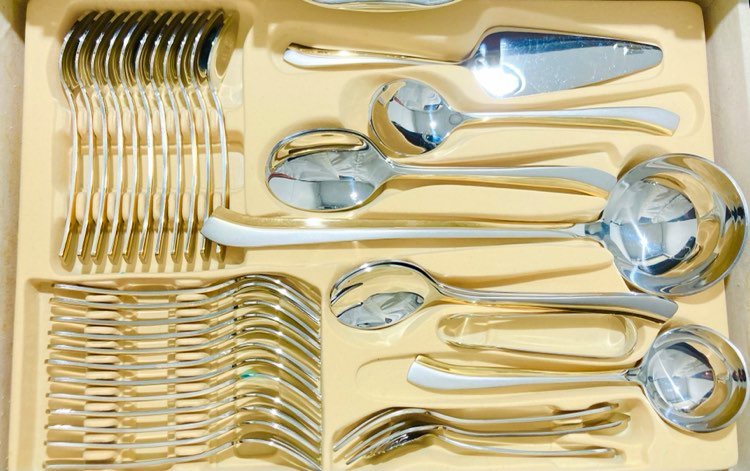 86 PC Silver Turkey Cutlery Set
