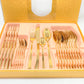 24 PC Classic Stainless Steel Gold Cutlery Set