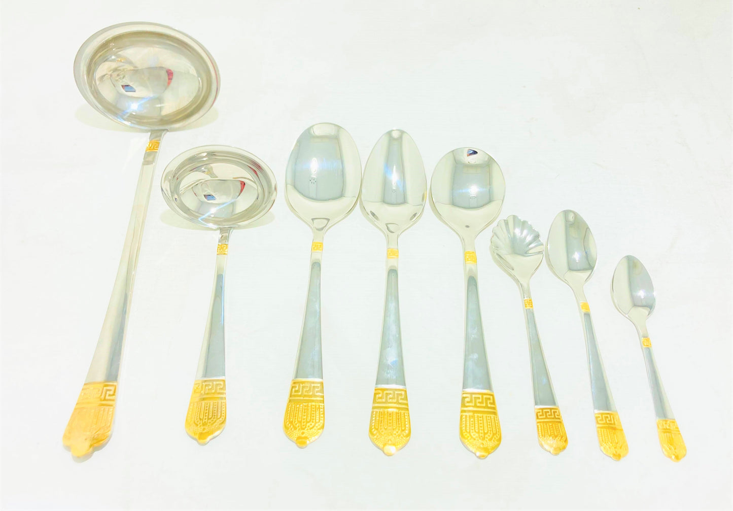 84 PC Silver Greek Cutlery Set