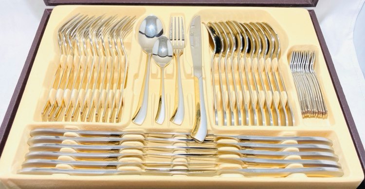 86 PC Silver Turkey Cutlery Set