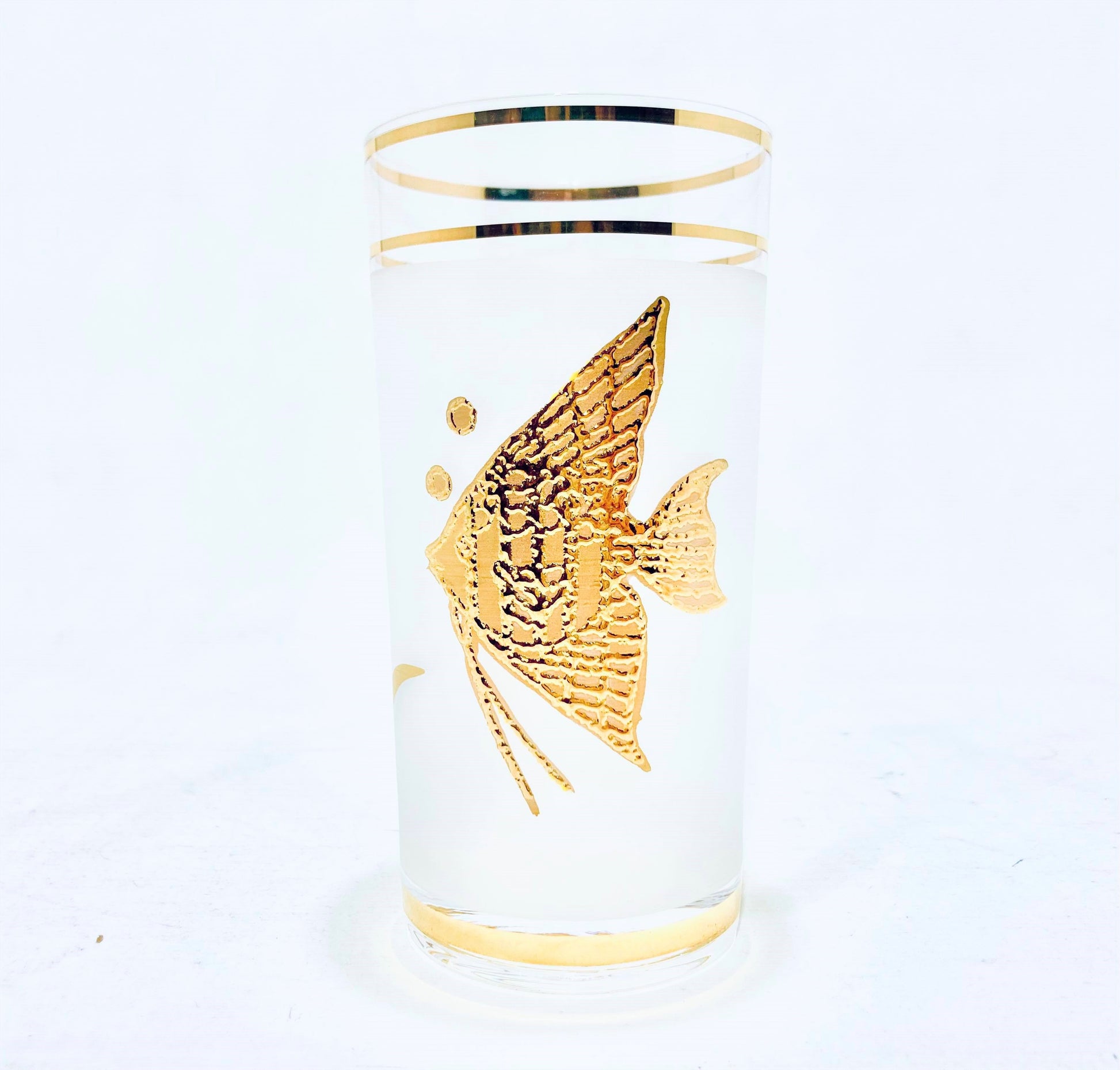 7 PC Angel Fish Glasses Gold Set – R & B Import