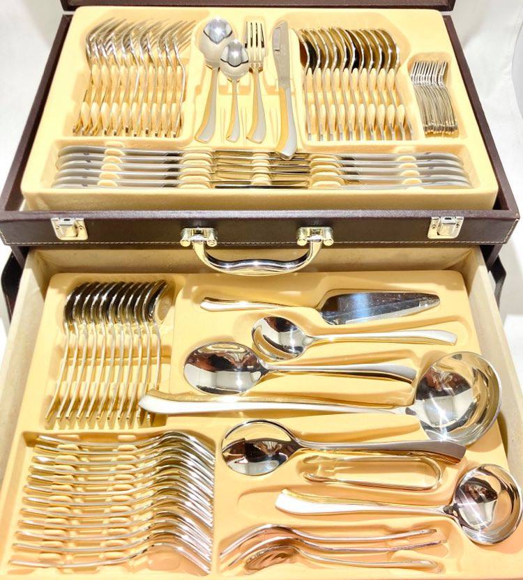 86 PC Silver Turkey Cutlery Set