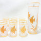 7 PC Angel Fish Glasses Gold Set