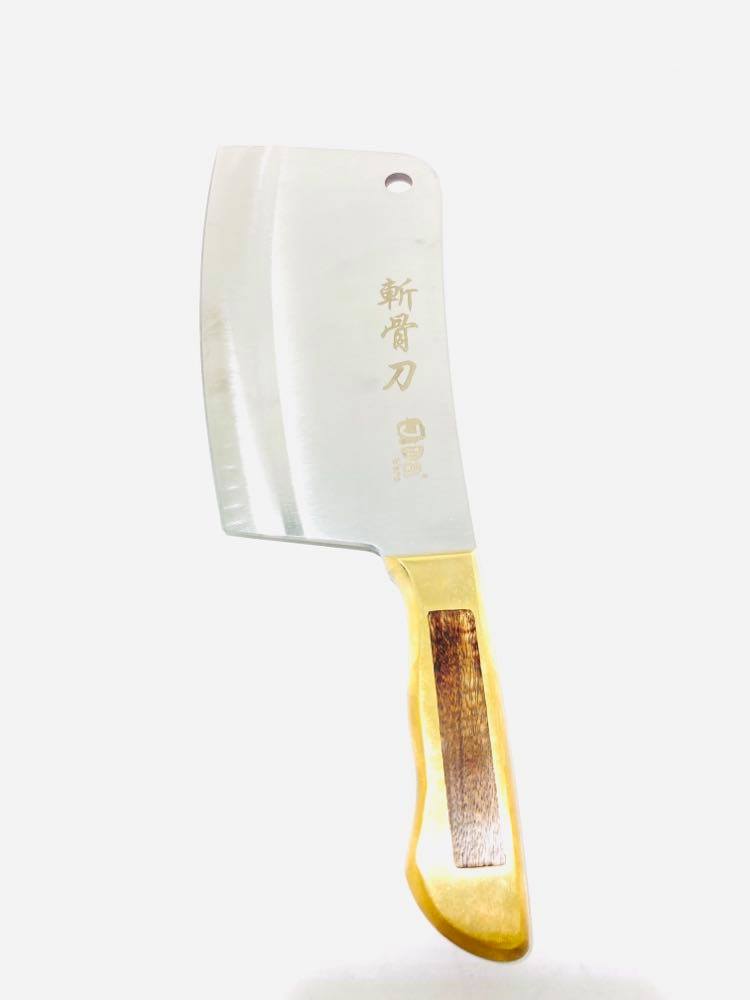 Chopper Chinese Boning Knife With Golden Handle