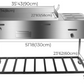 51" Stainless Steel Taco Carts With 3 Food Warmers