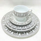 20 PC Greek Design Silver Dinner Set