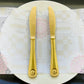 12 PC Medusa Design Dinner Knife Set