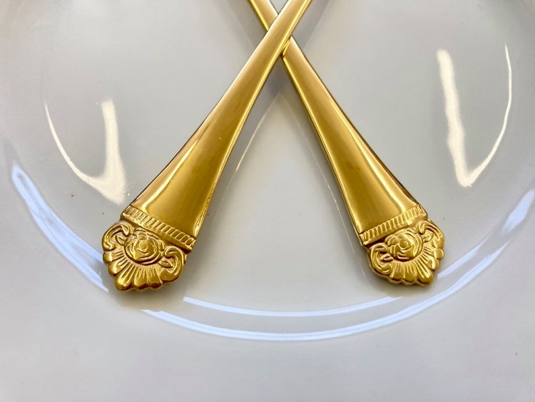 12 PC Flower Design Dinner Fork Set