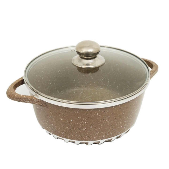 28cm Brown Granite Casserole