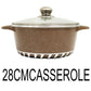 28cm Brown Granite Casserole