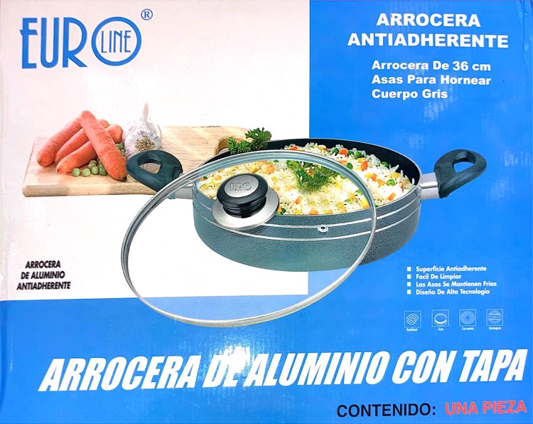 14" Aluminum Pot With Glass Lid