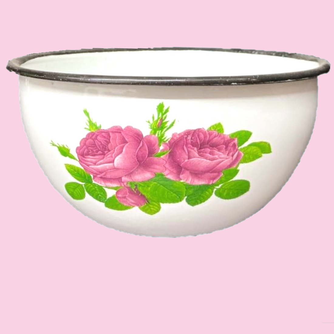 18cm Flower Soup Bowl Enamel