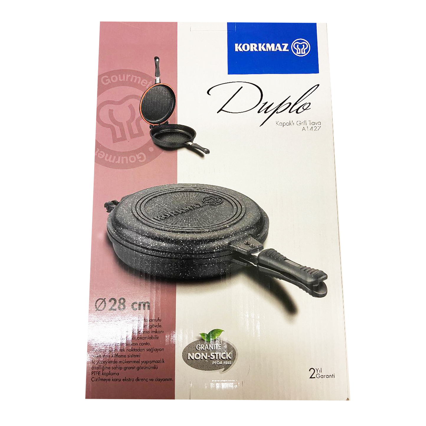28cm Duplo Double Sided Grilled Fry Pan