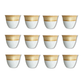 12 PC Royal Gold Tea Cup
