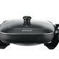 12" Non-Stick Electric Skillet with Glass Lid
