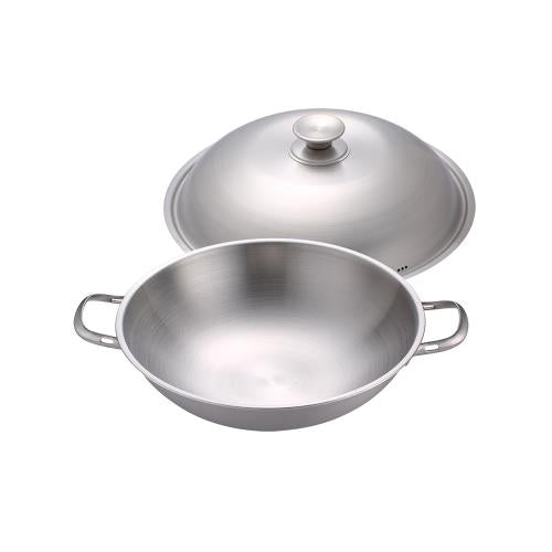 13.5" Stainless Steel Soup Pot With Lid & Steamer Rack