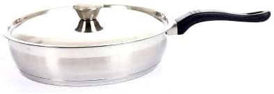 9.5” Stainless Steel Fry Pan / Skillet With Lid