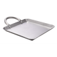 8.5" Stainless Steel Flat Square Fry Pan Comal