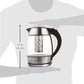 60oz / 1.8L Brentwood Electric Glass Kettle with Tea Infuser