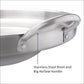 23" Silver High Concord Stainless Steel Comal Cazo