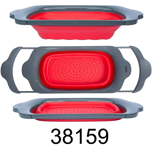 Red Collapsible Silicone Colander