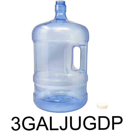 3 GAL Blue Plastic Jug / Water Container With White Cap